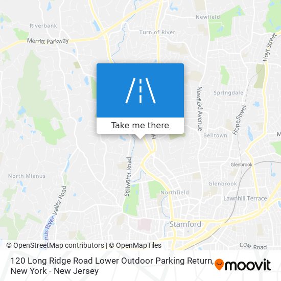 120 Long Ridge Road Lower Outdoor Parking Return map
