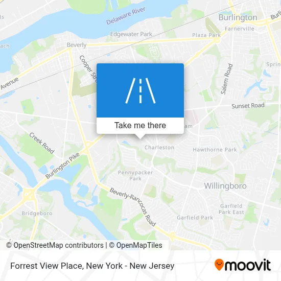 Forrest View Place map