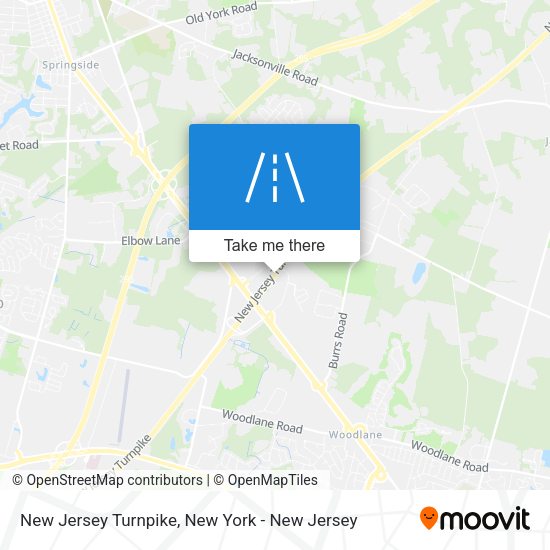 New Jersey Turnpike map