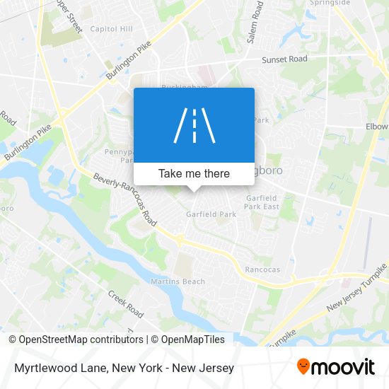 Mapa de Myrtlewood Lane