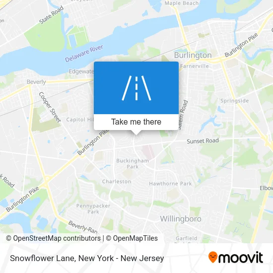 Snowflower Lane map