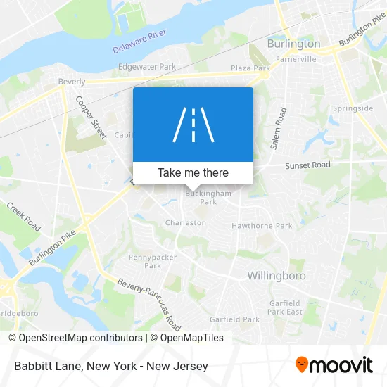 Babbitt Lane map