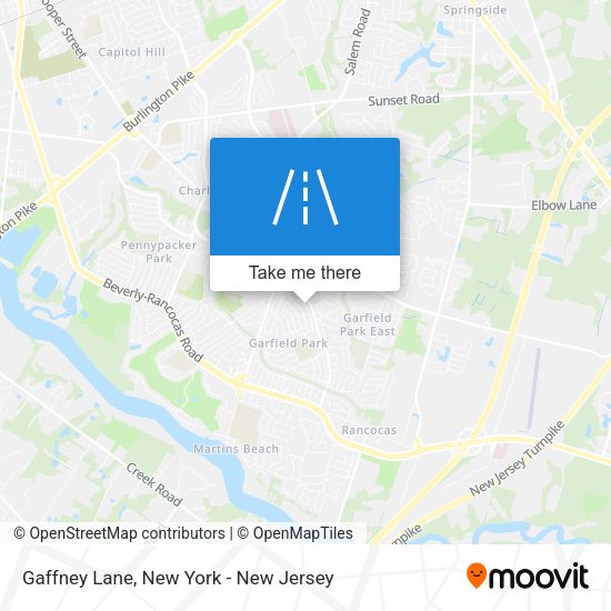 Mapa de Gaffney Lane