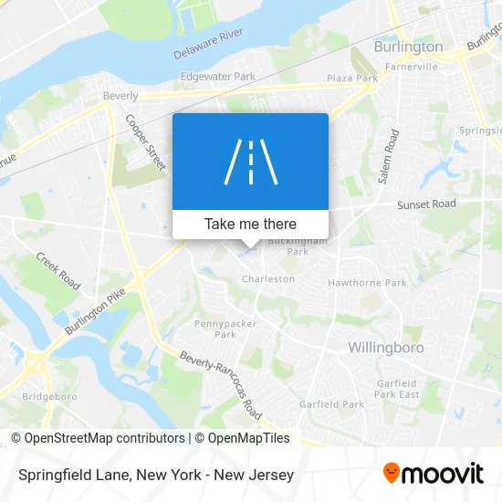 Springfield Lane map