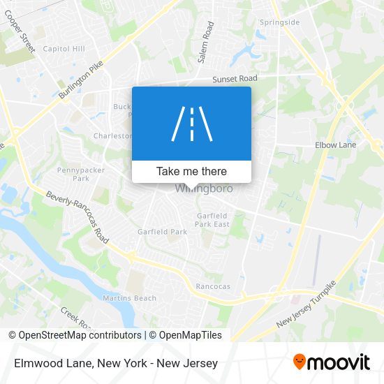 Mapa de Elmwood Lane