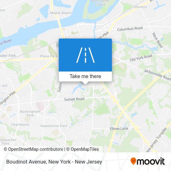 Mapa de Boudinot Avenue