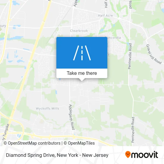 Diamond Spring Drive map