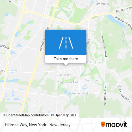 Mapa de Hillrose Way