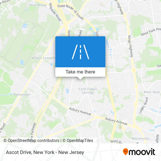 Ascot Drive map