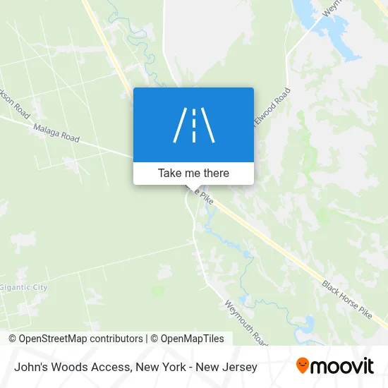 John's Woods Access map