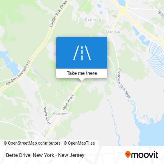 Bette Drive map