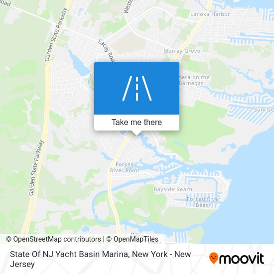 State Of NJ Yacht Basin Marina map