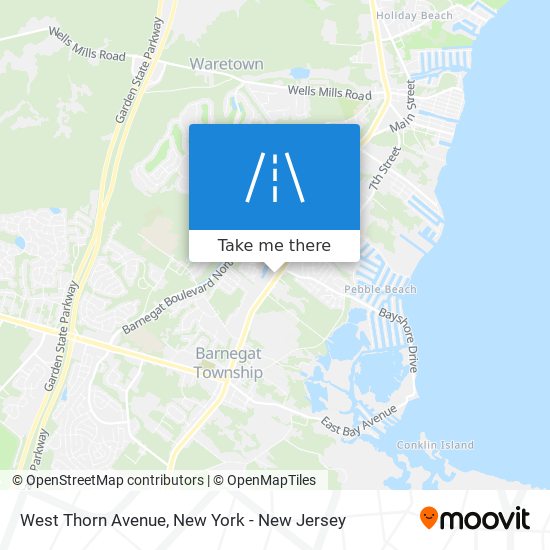 West Thorn Avenue map