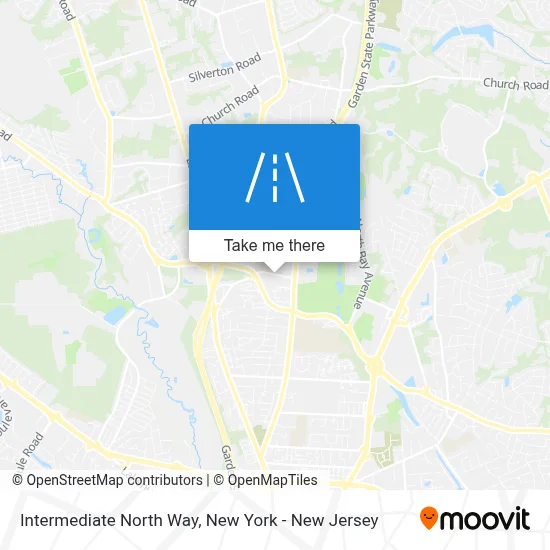 Intermediate North Way map