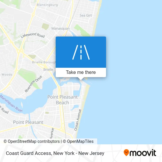 Coast Guard Access map