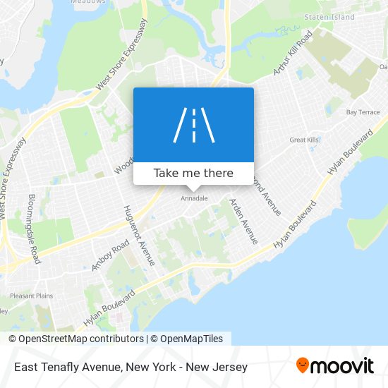 East Tenafly Avenue map