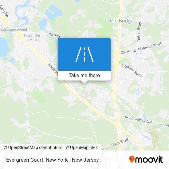 Mapa de Evergreen Court
