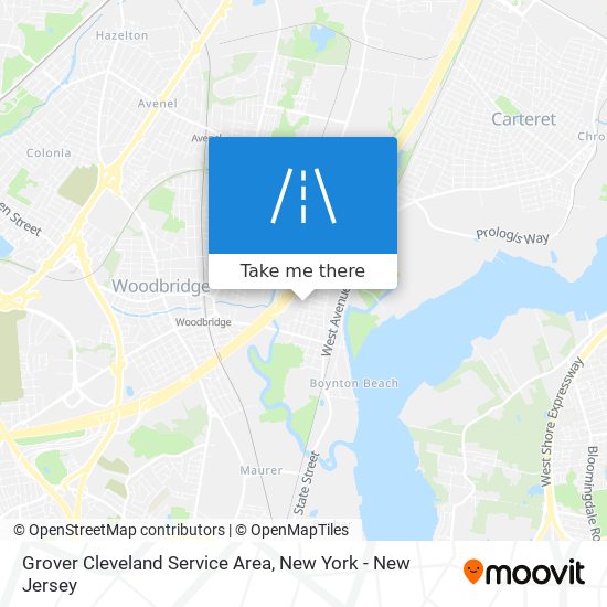 Mapa de Grover Cleveland Service Area