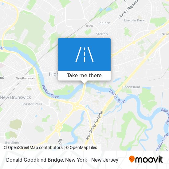 Mapa de Donald Goodkind Bridge