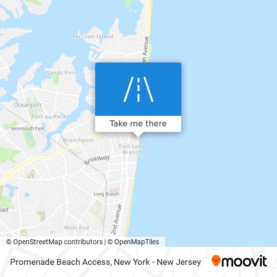 Promenade Beach Access map