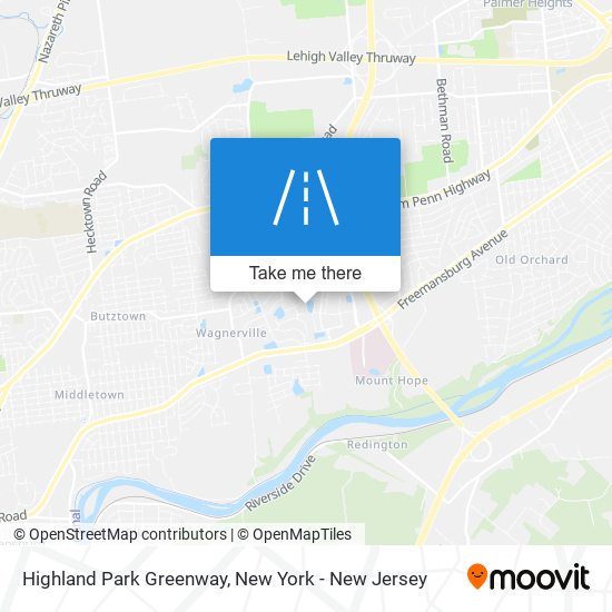 Mapa de Highland Park Greenway