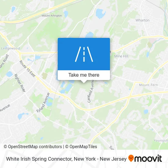 White Irish Spring Connector map