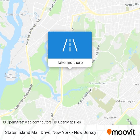 Staten Island Mall Drive map