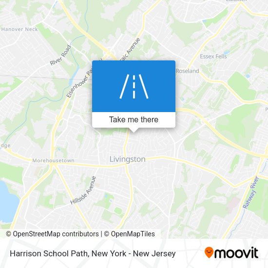 Mapa de Harrison School Path