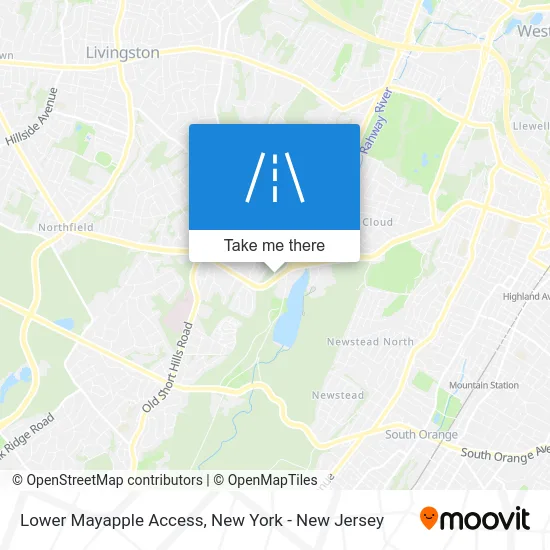 Lower Mayapple Access map