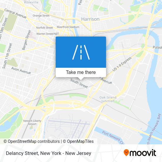 Mapa de Delancy Street