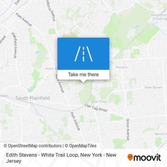 Edith Stevens - White Trail Loop map