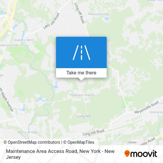 Maintenance Area Access Road map