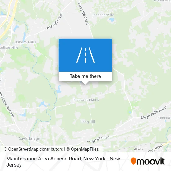 Maintenance Area Access Road map