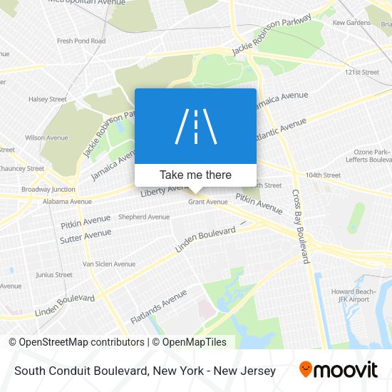 South Conduit Boulevard map