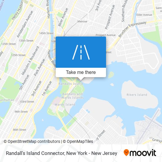 Mapa de Randall's Island Connector