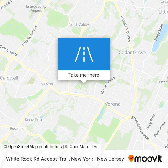 White Rock Rd Access Trail map