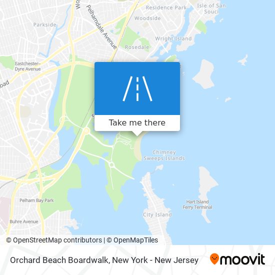 Orchard Beach Boardwalk map