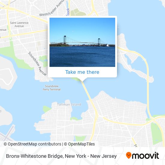 Mapa de Bronx-Whitestone Bridge