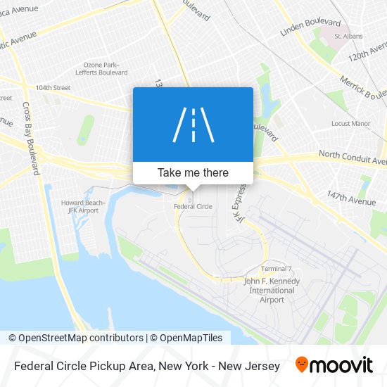 Mapa de Federal Circle Pickup Area