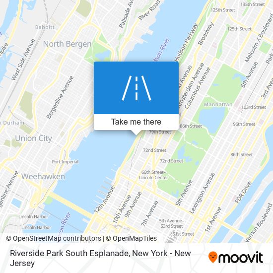 Mapa de Riverside Park South Esplanade