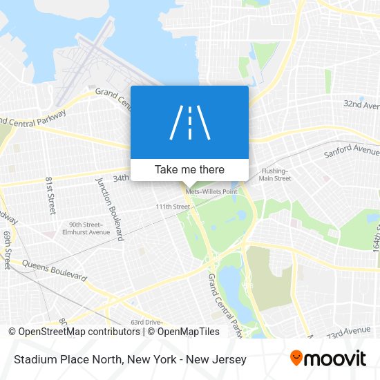 Mapa de Stadium Place North