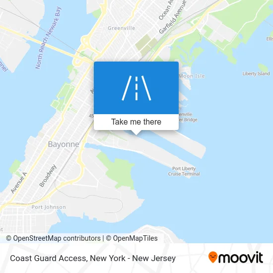 Coast Guard Access map