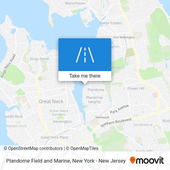 Plandome Field and Marine map