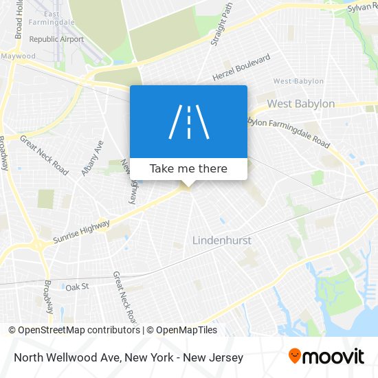 Mapa de North Wellwood Ave