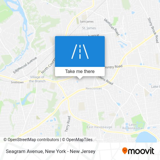 Mapa de Seagram Avenue