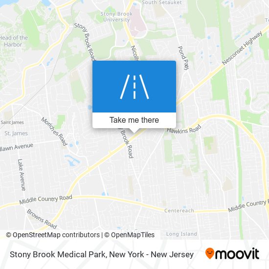 Mapa de Stony Brook Medical Park