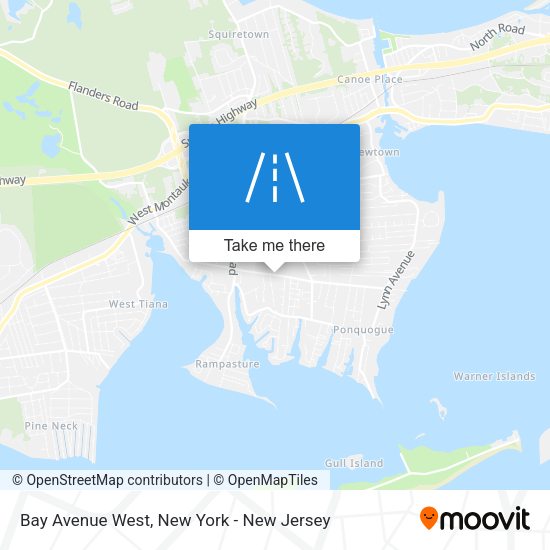 Bay Avenue West map