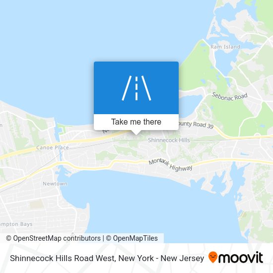 Mapa de Shinnecock Hills Road West