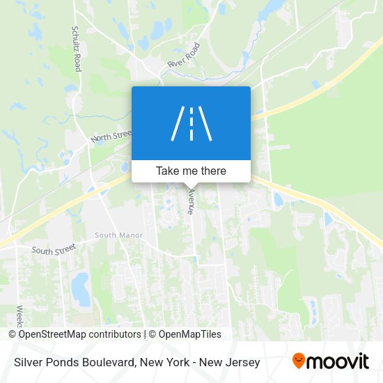 Silver Ponds Boulevard map