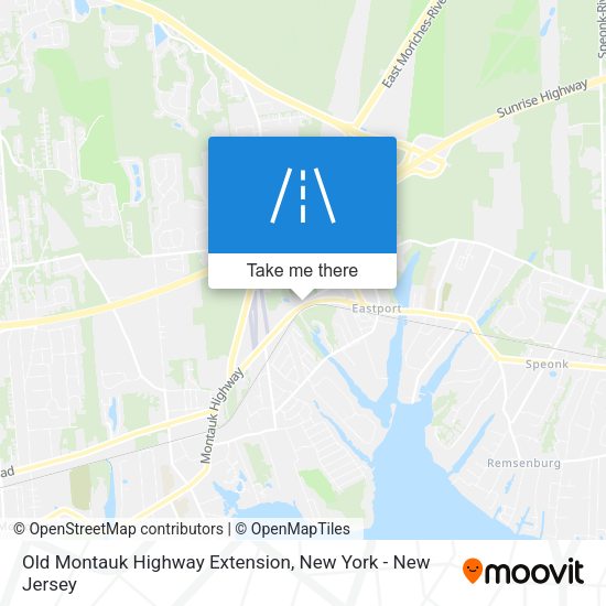 Mapa de Old Montauk Highway Extension